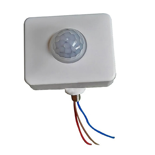 Wewoo Détecteur de mouvement infrarouge automatique PIR de mural Spotlights SwitchTaille 12mm Blanc