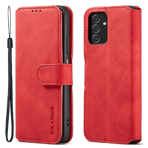 Etui en PU DG.MING style rétro avec support rouge pour votre Samsung Galaxy A13 4G