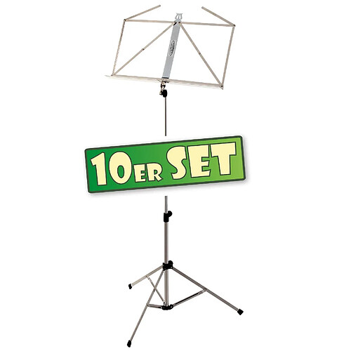 Lot de 10 Classic Cantabile Stand de Notes Mi-Lourd