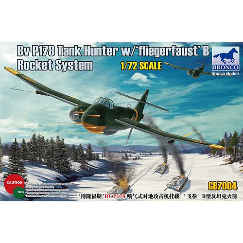 BV P178 Tank Hunter w/Fliegerfaust'B Rocket System- 1:72e - Bronco Models