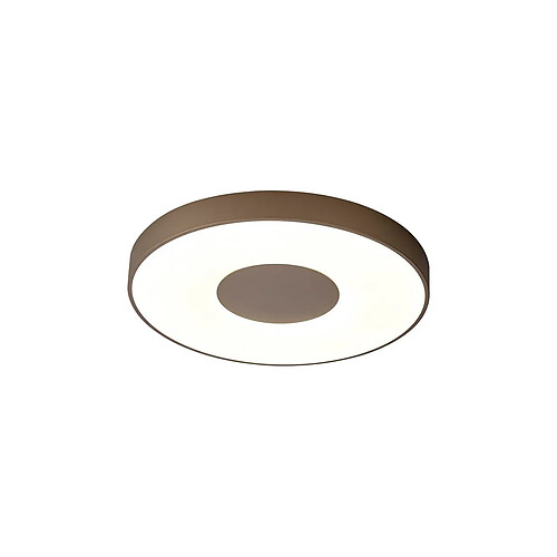 Inspired Plafonnier Rond LED 80W Avec Télécommande 2700K-5000K, 3900lm, Marron Sable, Garantie 3 ans