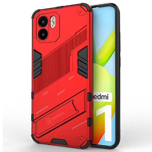 Coque en TPU anti-chute avec béquille pour votre Xiaomi Redmi A1 4G - rouge