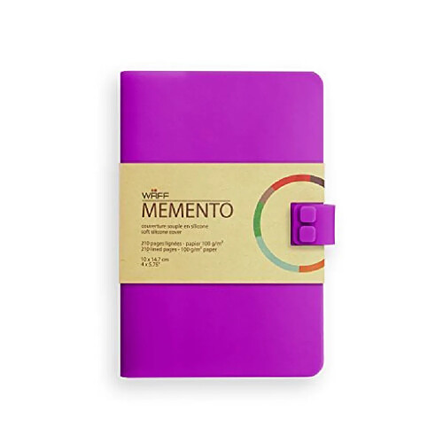 WAFF Soft Silicone Cover Memento Notebook / Journal Medium 575 x 4 Vibrant Purple