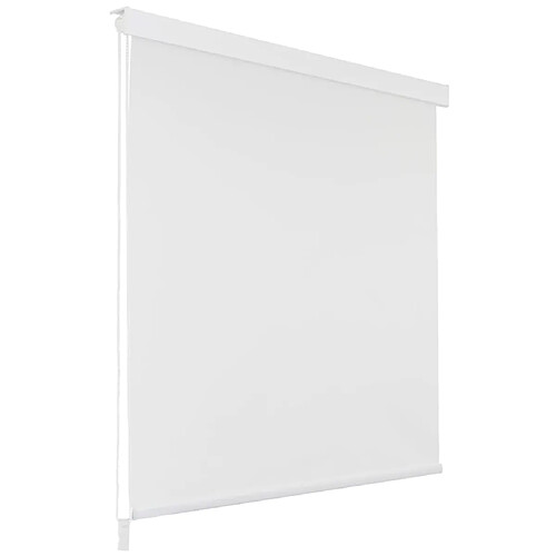 Helloshop26 Store roulant de douche 120 x 240 cm blanc 02_0005619