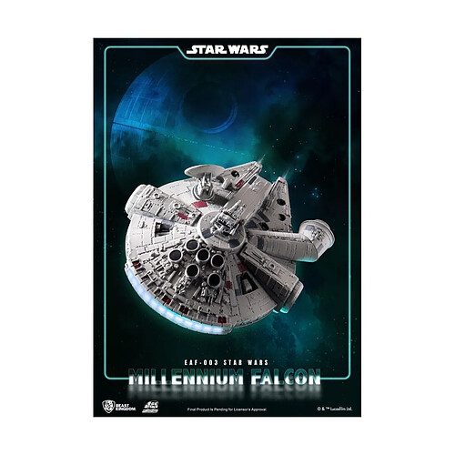 Beast Kingdom Toys Star Wars - Diorama lumineux Egg Attack Millennium Falcon Floating Ver. 13 cm