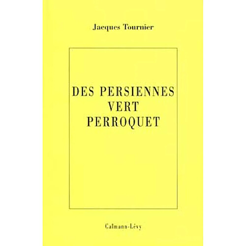 Des persiennes vert perroquet · Occasion