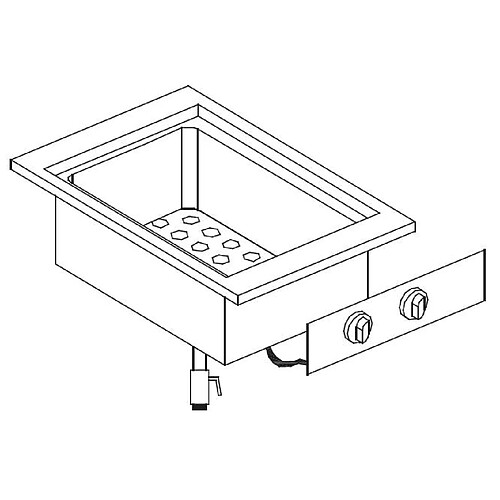 Bain-Marie Encastrable Electrique GN 1/1 - Série 600 - Combisteel