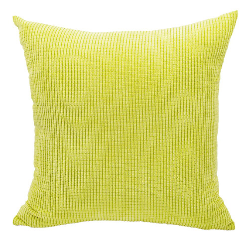 Taie D'oreiller Douce Housse De Coussin De Taille De Canapé Carré Vert 50 X 50 Cm