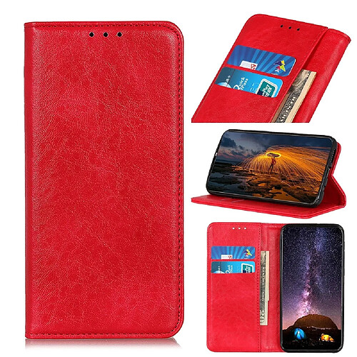 Wewoo Housse Coque Pour Galaxy S11E Magnétique Rétro Crazy Horse Texture Étui en cuir à rabat horizontal avec support et fentes cartes et cadre photo rouge