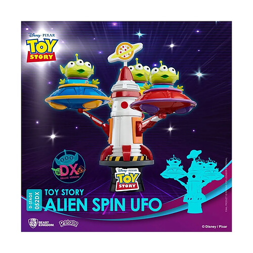 Beast Kingdom Toys Toy Story - Diorama D-Stage Alien Spin Ufo 16 cm