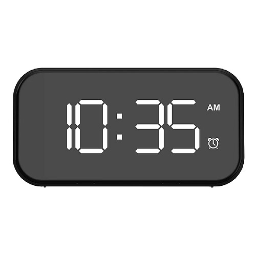 Snooze Réveil Numérique 5 Pouces écran LED 12 / 24H Pour Cuisine Blanc