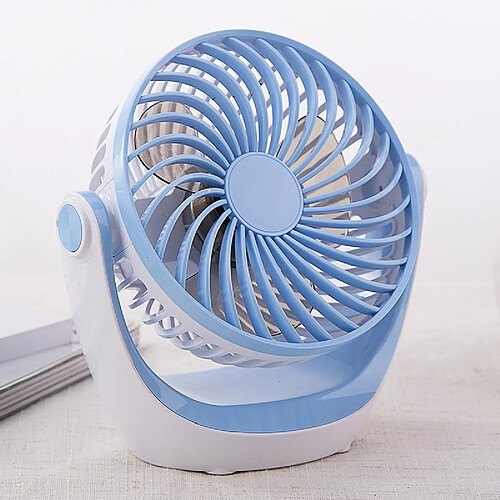 Wewoo D602 4W Ventilateur de bureau portable avec charge à 3 vitesses de USB bleu ciel