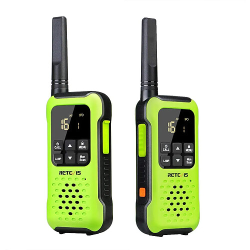 Retevis talkie walkie IP67 étanche 16 canaux vert noir