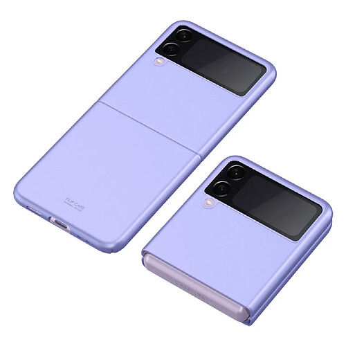 Coque en TPU anti-empreintes digitales, finition mate, antichoc violet pour votre Samsung Galaxy Z Flip 5G