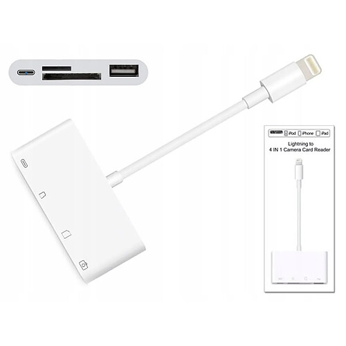 GUPBOO Adaptateur Lightning SD lecteur de carte microSD iPhone,JL2064