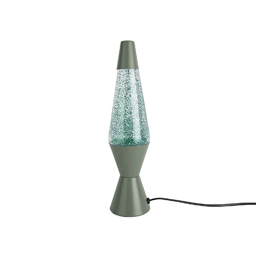 LEITMOTIV Lampe à poser pailletées Glitter - H. 37 cm - Vert