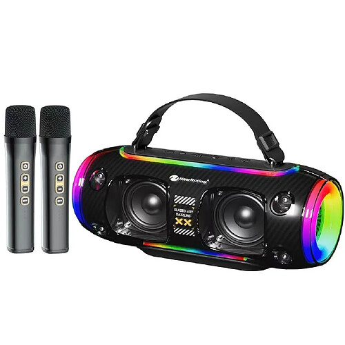 Yonis Enceinte Bluetooth Portable Étanche RGB Puissante