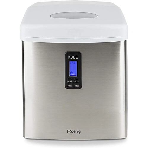 H.Koenig machines à glaçon de 3,3L 100W gris blanc