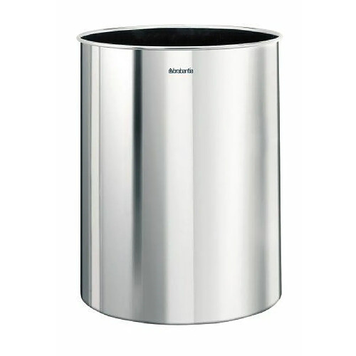 Brabantia Corbeille à Papier Acier Brillant Classique 15 L