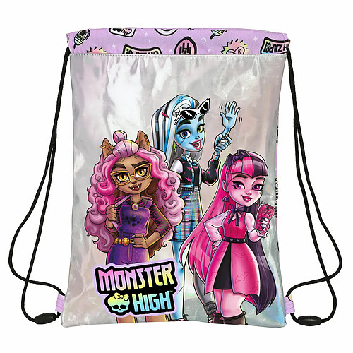 Sac à dos serré par des ficelles Monster High Best boos Lila