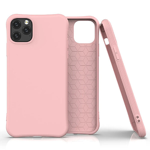 Coque en TPU mat rose pour votre Apple iPhone 11 Pro Max 6.5 pouces