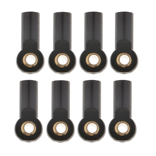 8 pièces M3 en aluminium biellette de direction pour 1/10 RC pièces de voiture noir