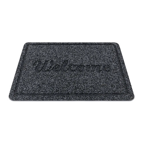 RUGSX Doormate anti-deslizamento WELCOME 2098 exterior, interior em - anthracite 50x80 cm