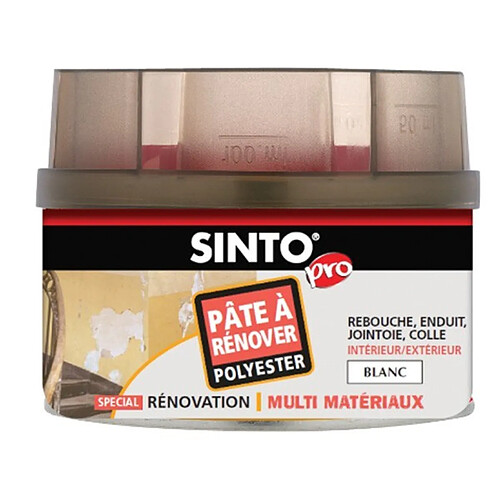 Pâte à rénover SINTO SA - Blanc - Boîte 170ml - 820150