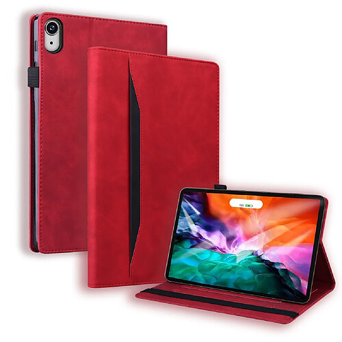 Etui en PU poche avant avec support rouge pour votre Apple iPad mini (2021)