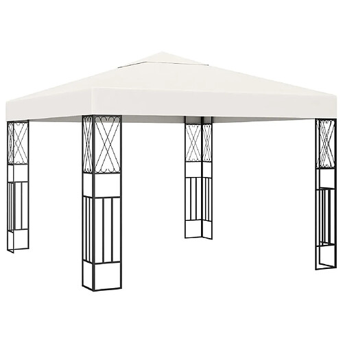 Maison Chic Tonnelle | Pergola 3x3 m Crème Tissu -GKD70833