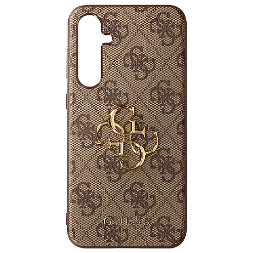 Guess Maroquinerie Guess Coque pour Samsung Galaxy S23 FE série 4G Big Metal Logo Marron