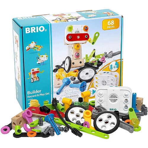 brio Jeu de construction : Coffret Builder et enregistreur vocal