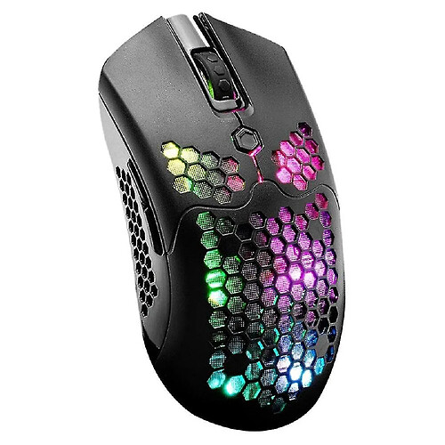 Universal X2 Wireless Mouse RGB Double de jeu Mécanique de jeu 12000 (DPI) souris d'ordinateur rechargeable