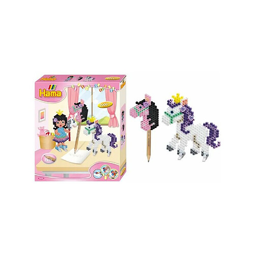 HAMA Perles à repasser midi 'Les poneys', coffret cadeau ()