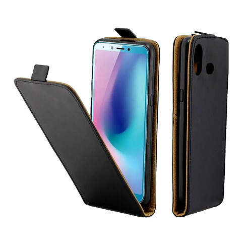 Wewoo Housse Coque Etui en cuir de style TPU à rabat vertical Business pour Galaxy A6, avec fente pour carte (Noir)