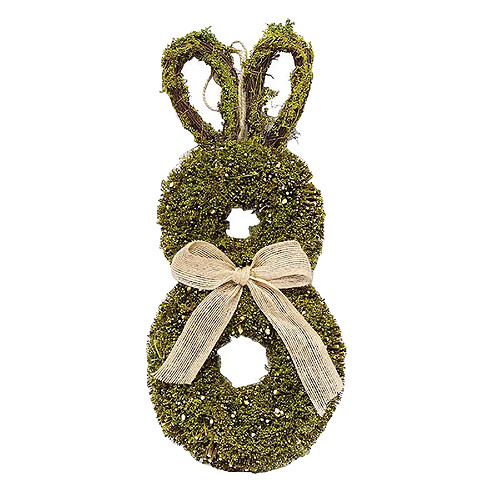 Main Lapin de Pâques Guirlande Artificielle Plantes Lapin Guirlande Suspendue Maison Porte Ferme Fenêtre de Mariage Partie Décoration Signe Pendentif