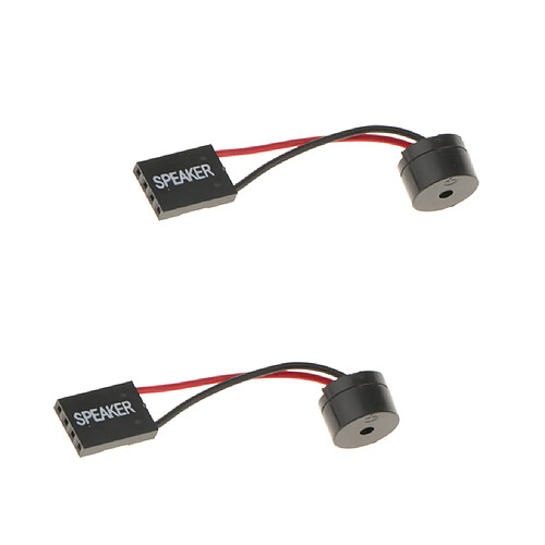 2x Ordinateur De Bureau PC Carte Mère Haut-parleur Carte Mère CPU Alarme Buzzer Pièces