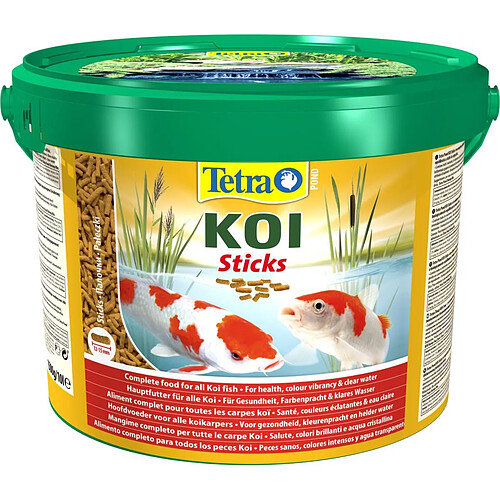 Aliment complet pour carpes Koïs Tetra pond Koï sticks 10L.