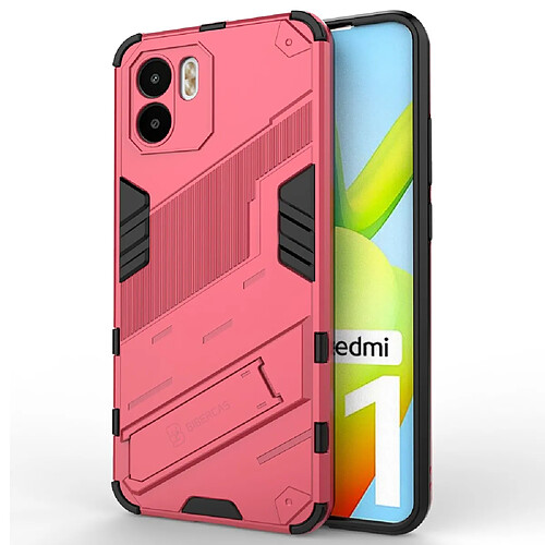 Coque en TPU anti-chute avec béquille pour votre Xiaomi Redmi A1 4G - rose