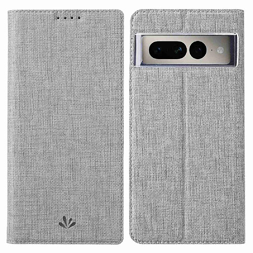 Etui en PU VILI fermeture automatique magnétique avec support et porte-carte pour votre Google Pixel 7 Pro 5G - gris