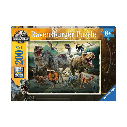 Ravensburger Jurassic World - Puzzle pour enfants XXL L'univers de Jurassic World (200 pièces)