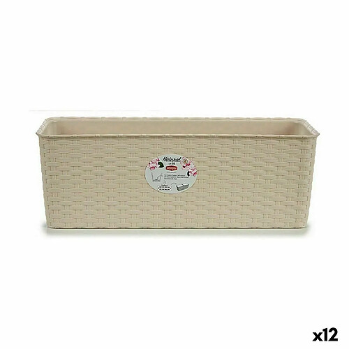 Stefanplast Jardinière Beige 17.5 x 16 x 48.5 cm