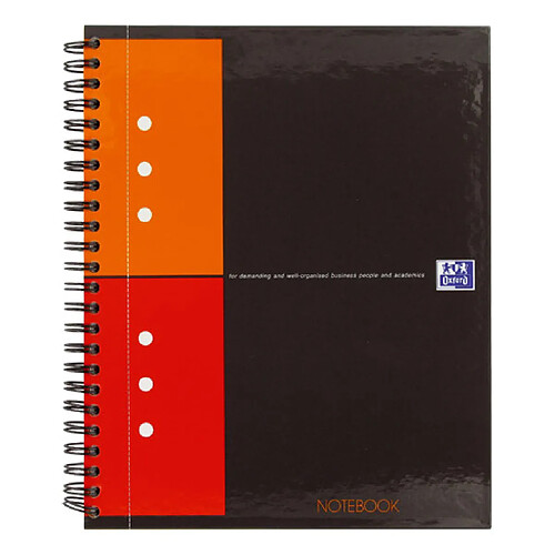 Cahier spirale Oxford Notebook 17 x 22 cm - petis carreaux - 160 pages