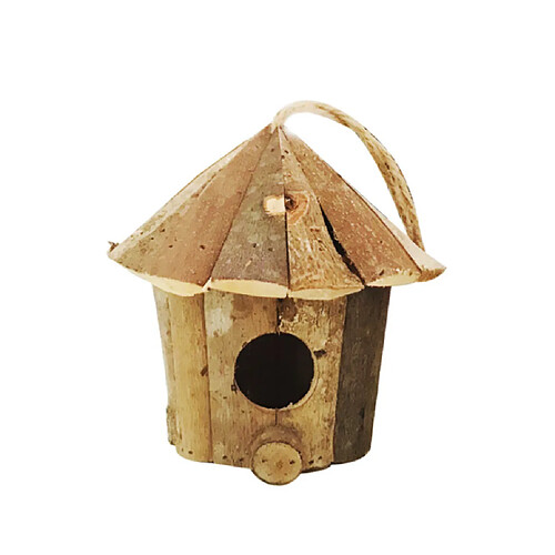 Nw 1776 Maison d'oiseau en bois, nid fait main, nichoir intérieur de jardin