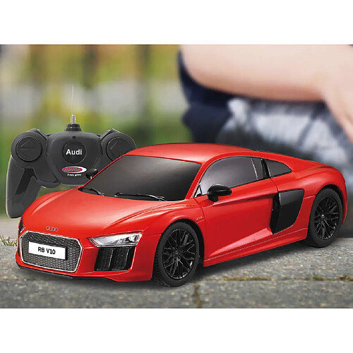 Jamara Voiture télécommandée Audi R8 2015 1:24 Rouge