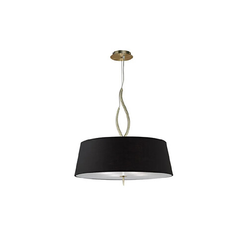 Luminaire Center Suspension Ninette Laiton antique, noir