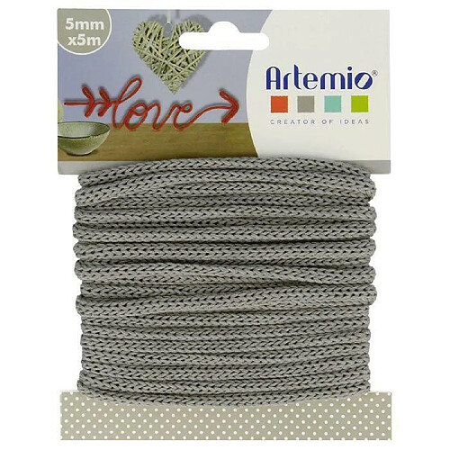 Artemio Fil à tricotin 5 mm x 5 m - gris