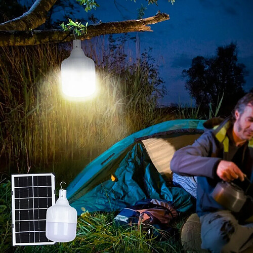 SUPERNOVA Lampe LED portable 50W avec panneau solaire et télécommande SunStars