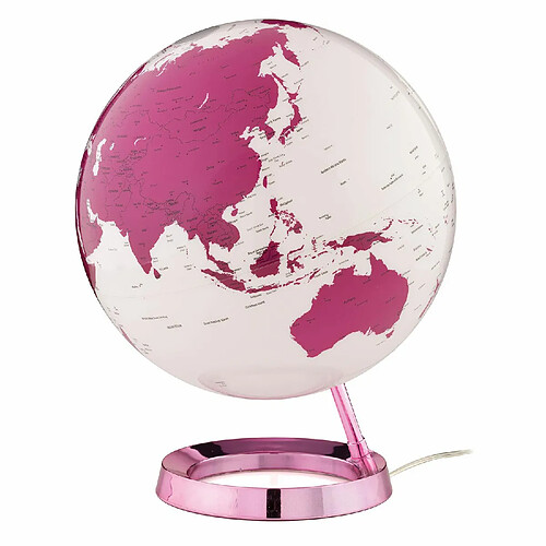 Atmosphere Globe terrestre lumineux Light & Colour Ø 30 cm - Rose