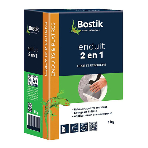 Enduit en poudre 2 en 1 Bostik Boîte 1kg